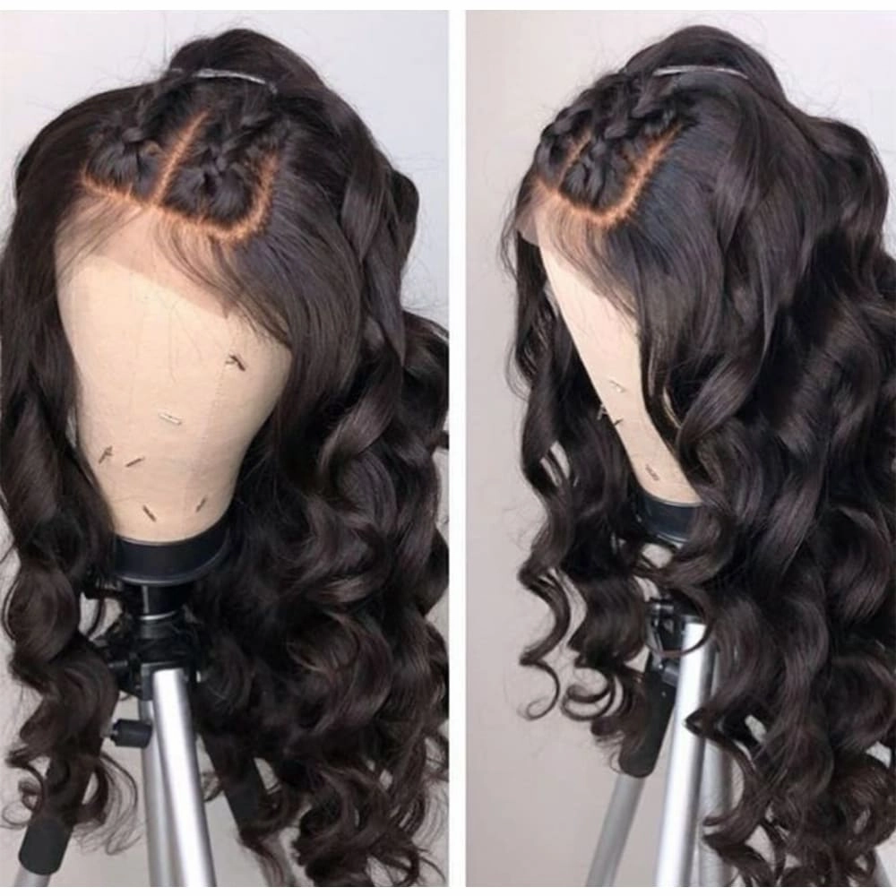 5x5 Closure Wigs Body Wave Skin Melt Swiss Lace Wig