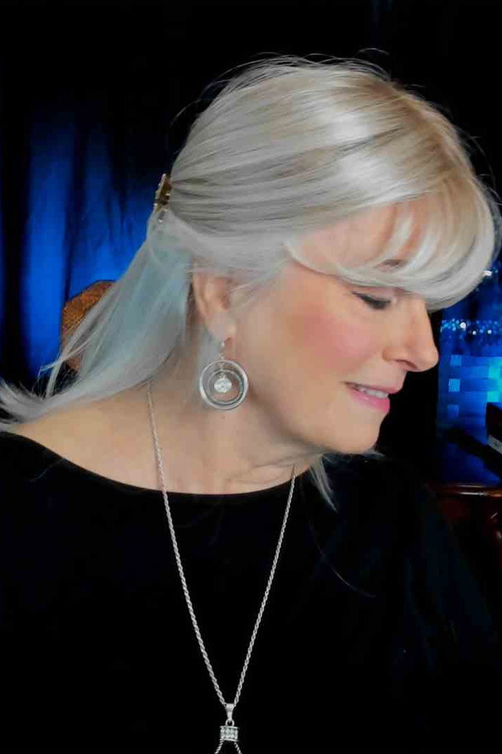 Accessories_Belle Tress_Wigs Lace Front Mono Part Bangs 19" Topper by BelleTress | Heat Friendly Synthetic Hair
