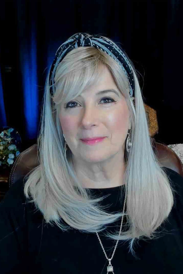 Accessories_Belle Tress_Wigs Lace Front Mono Part Bangs 19" Topper by BelleTress | Heat Friendly Synthetic Hair