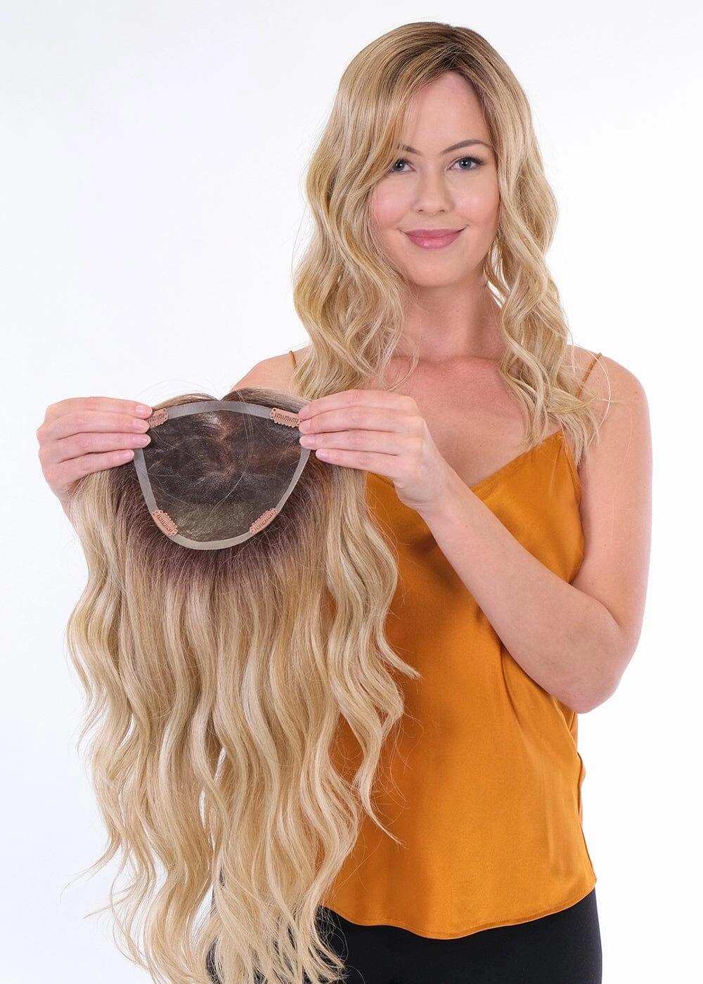 Accessories_Belle Tress_Wigs Premium 100% Handmade Topper 18 Wave by Belle Tress | Final Sale: No refunds or exchanges