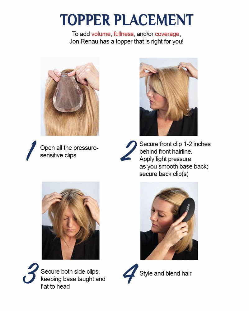 Accessories_Jon Renau_Wigs EasiPart HD XL 18 inch | Monofilament Clip-in Crown Volumizer Topper by Jon Renau