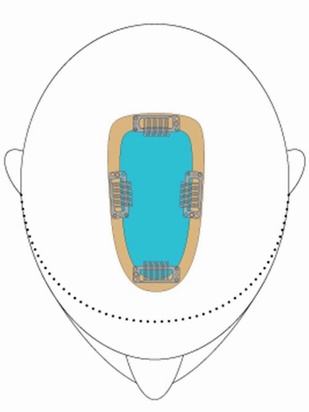 Accessories_Jon Renau_Wigs EASIPART HH 8"