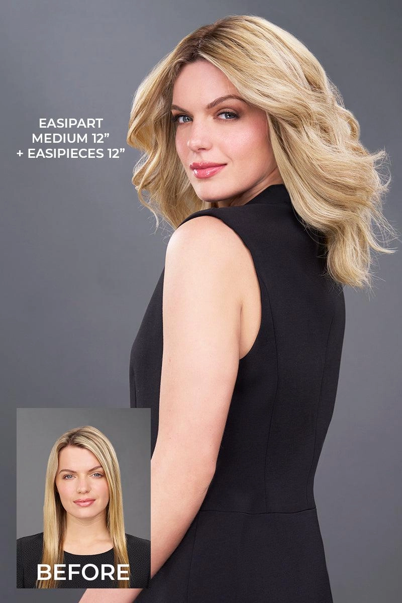 Accessories_Jon Renau_Wigs EasiPart Medium HD 12" Hair Addition by Jon Renau | Heat Resistant Synthetic