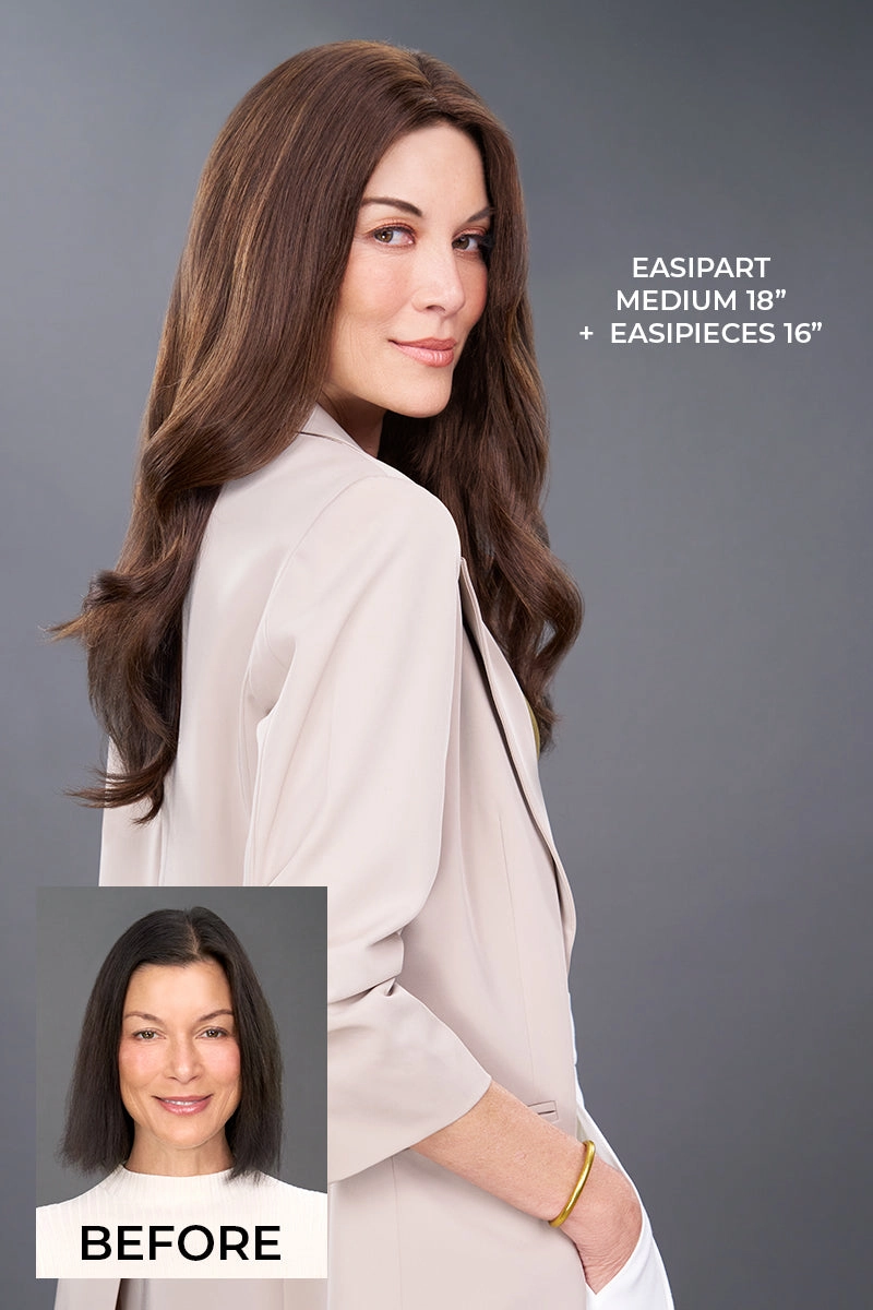 Accessories_Jon Renau_Wigs EasiPart Medium Human Hair 18" by Jon Renau  Topper Collection
