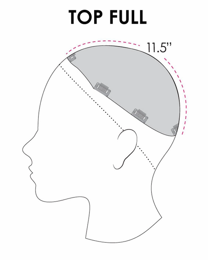 Accessories_Jon Renau_Wigs Top Full 12 inch HH | Monofilament Remy Human Hair Topper by Jon Renau