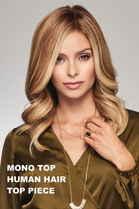 Accessories_Raquel Welch_Wigs Gilded 12&quot; Human Hair Topper by Raquel Welch | Mono Top