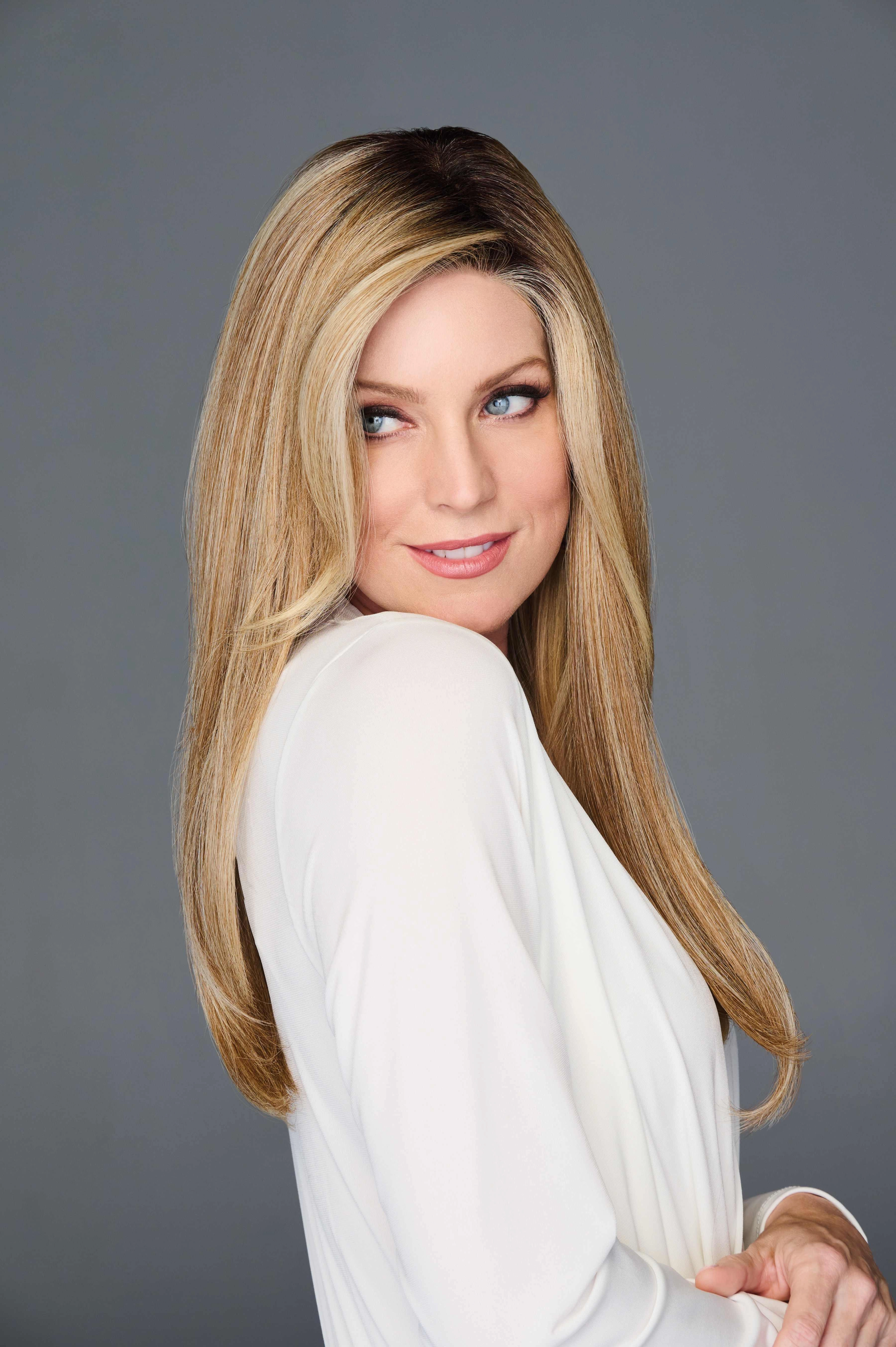 Accessories_Raquel Welch_Wigs Top Billing 18&quot; Hairpiece by Raquel Welch | Heat Friendly Synthetic (Mono) Topper