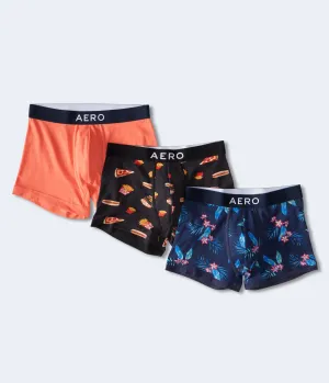 Aeropostale Mens' Fashion Knit Trunk 3-Pack - -colored - Size XL - Cotton - Teen Fashion & Clothing Multi Aeropostale