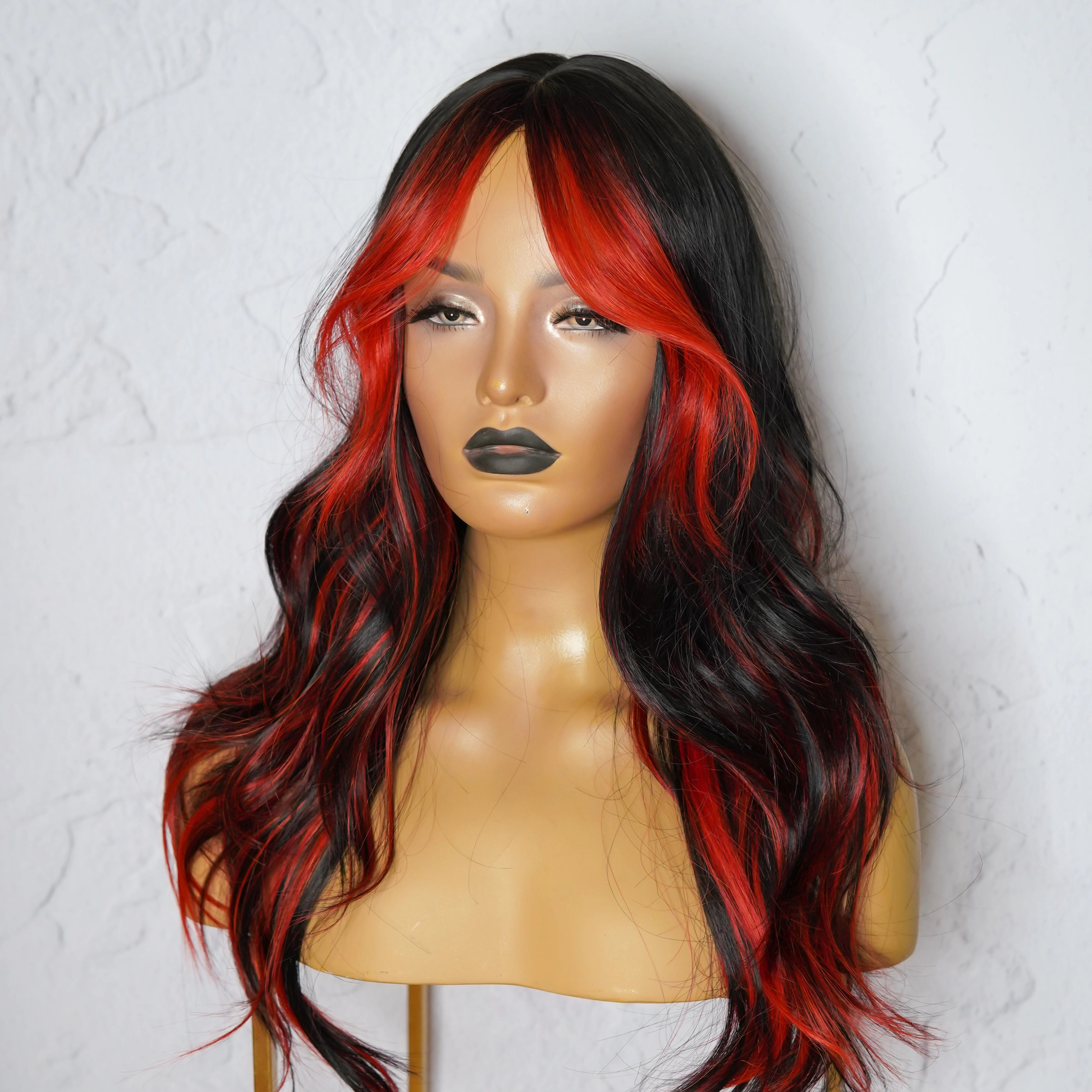 ALEXA Red Fringe Wig