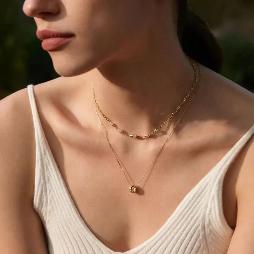 Ania Haie Gold Geometric Sparkle Pendant Necklace N053-02G Ania Haie Jewellery