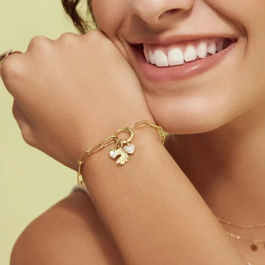 Ania Haie Gold Heart Pavé Charm NC060-05G Ania Haie Jewellery