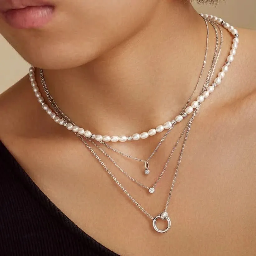 Ania Haie Silver Bezel Set Charm NC060-02H Ania Haie Jewellery