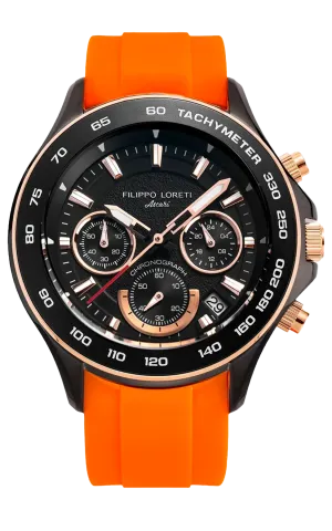 Ascari Monza 42mm Black Rose Tiger Rubber