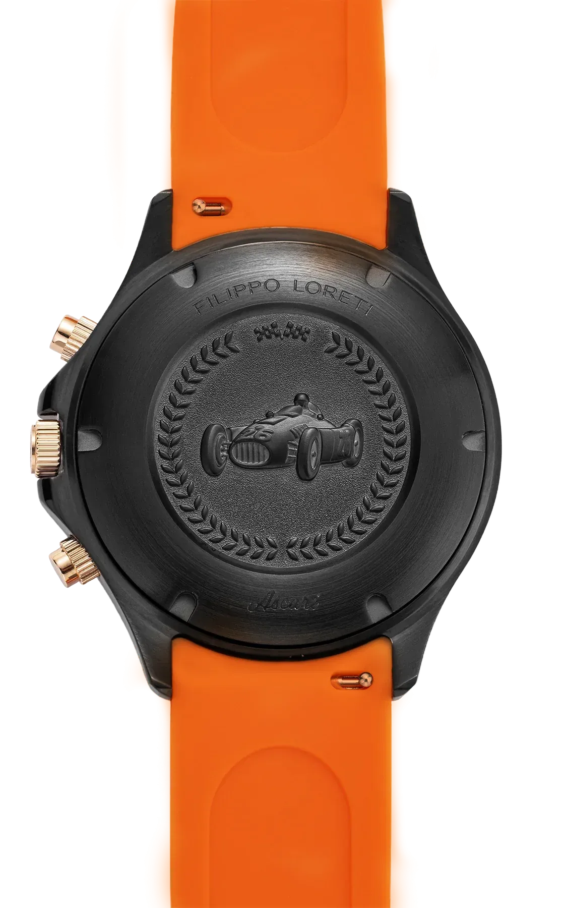 Ascari Monza 42mm Black Rose Tiger Rubber
