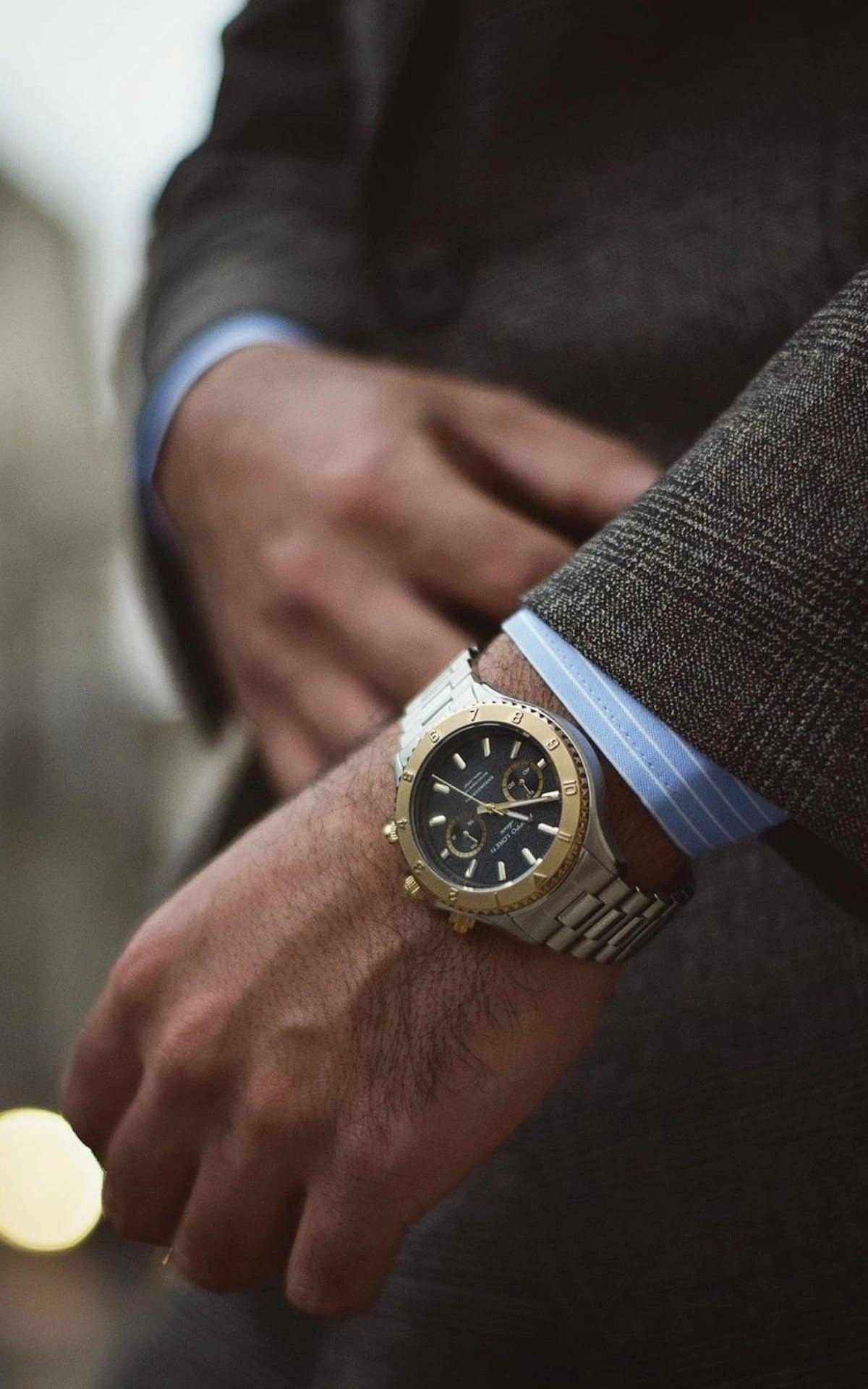 Ascari Two Tone Gold Steel Link