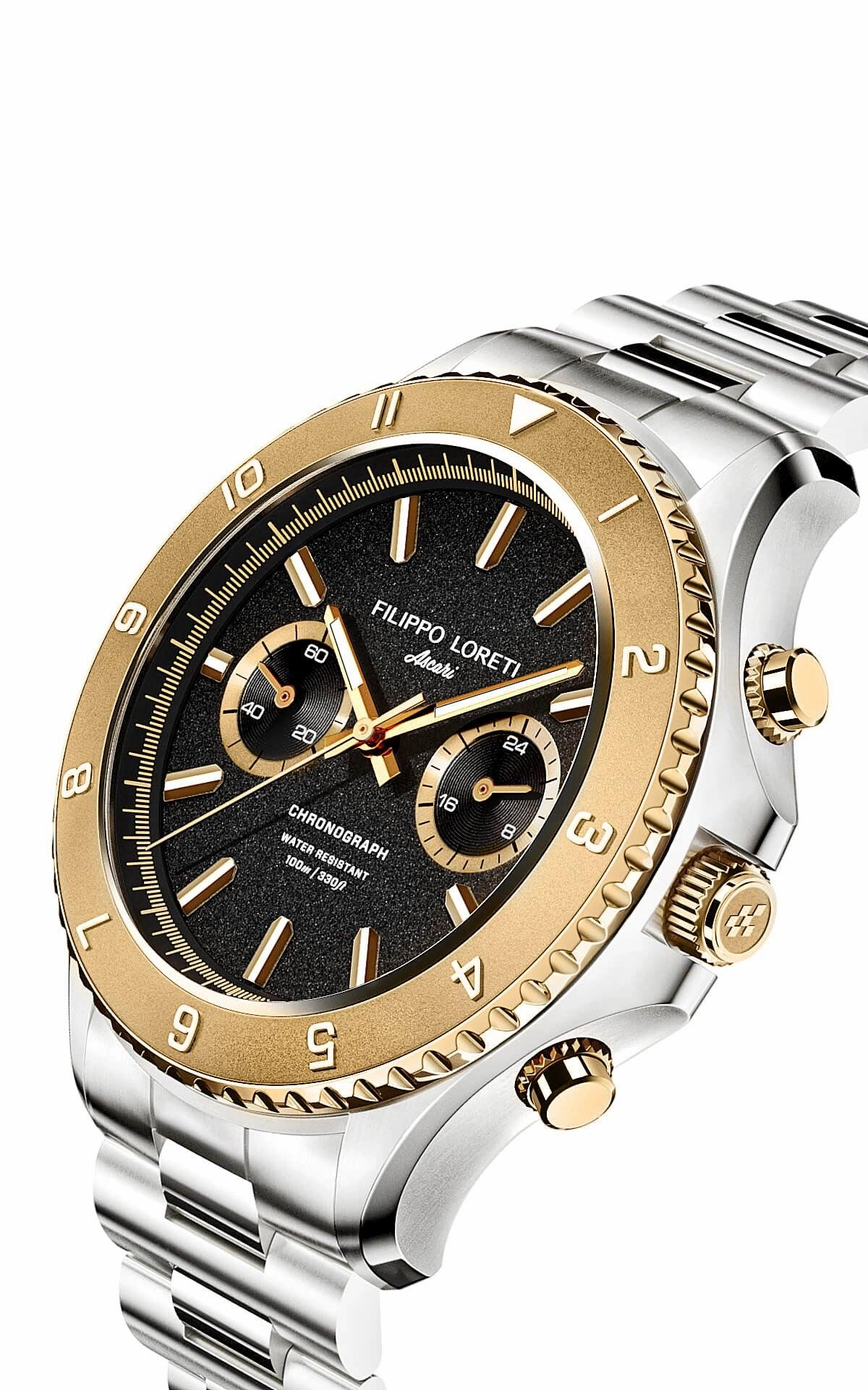 Ascari Two Tone Gold Steel Link