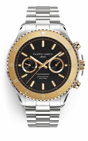 Ascari Two Tone Gold Steel Link