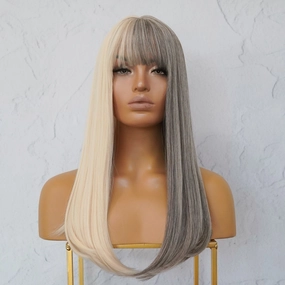 ASHLEY Grey Fringe Wig