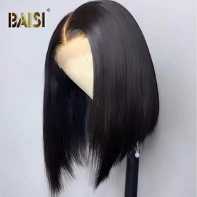 BAISI 12A Straight Bob Wig 100% Human Hair
