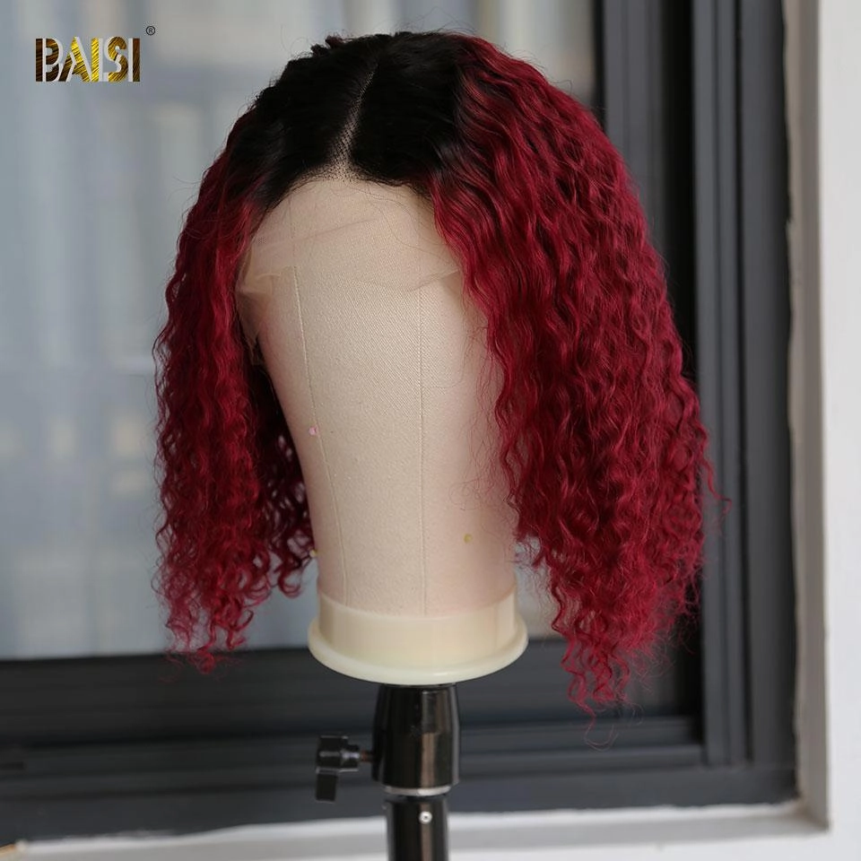 BAISI Color Bob Wig 1b/99j 100% Human Hair