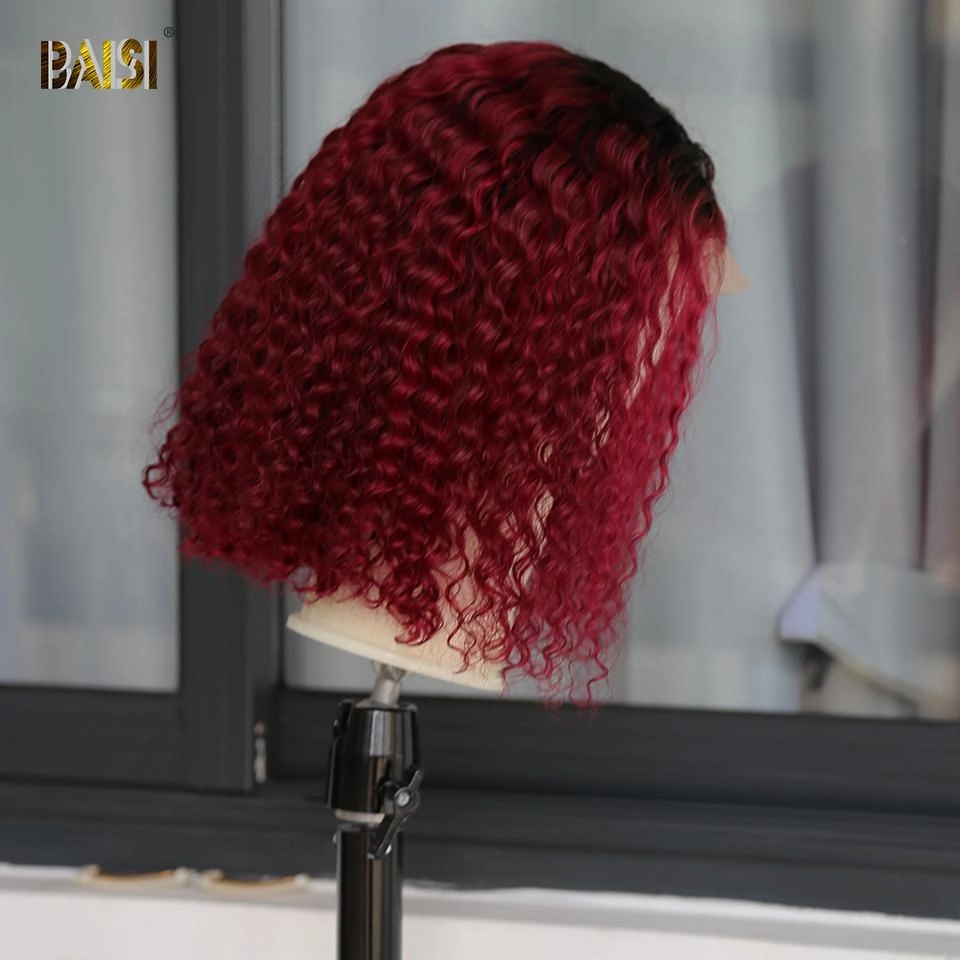 BAISI Color Bob Wig 1b/99j 100% Human Hair