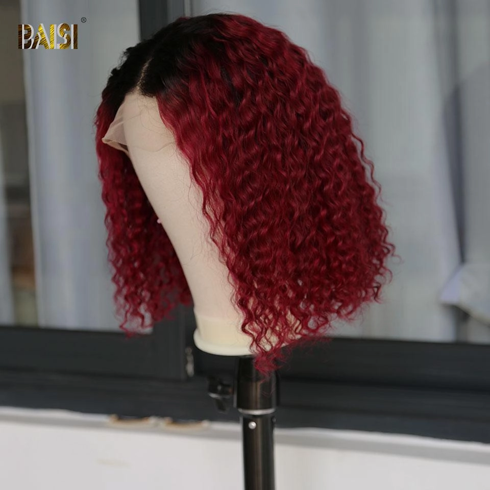 BAISI Color Bob Wig 1b/99j 100% Human Hair