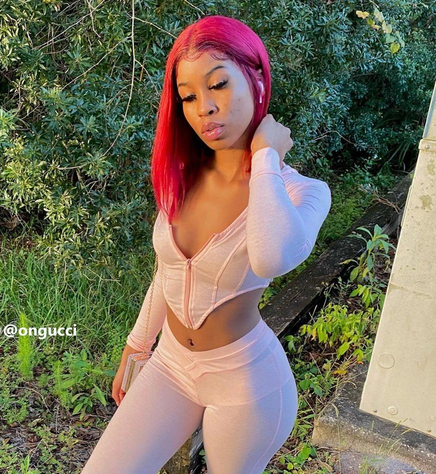 BAISI MODEL SHOW, Click to Get Same Wig ( Red Color 4x4 Closure Bob )