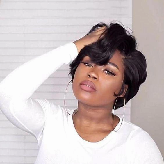 BAISI Pixie Cut Wig PrePlucked Hairline 100% Human Hair