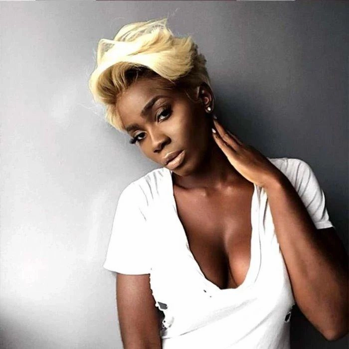 BAISI Pixie Cut Wig PrePlucked Hairline 100% Human Hair