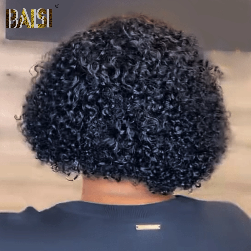 BAISI Sexy Full Curly Highlight BoB Wig