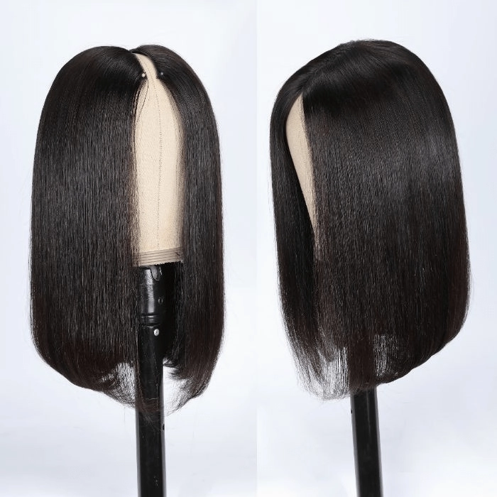 BAISI V Part Human Hair BoB Wig