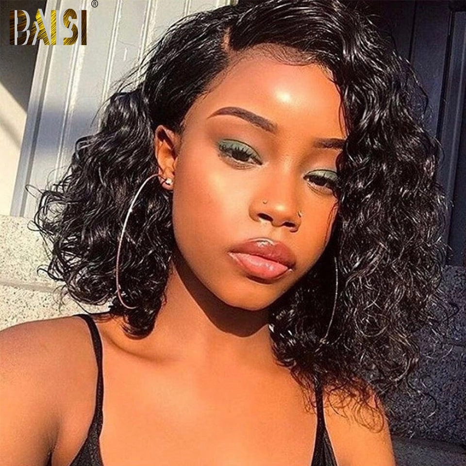 BAISI V Part Human Hair BoB Wig