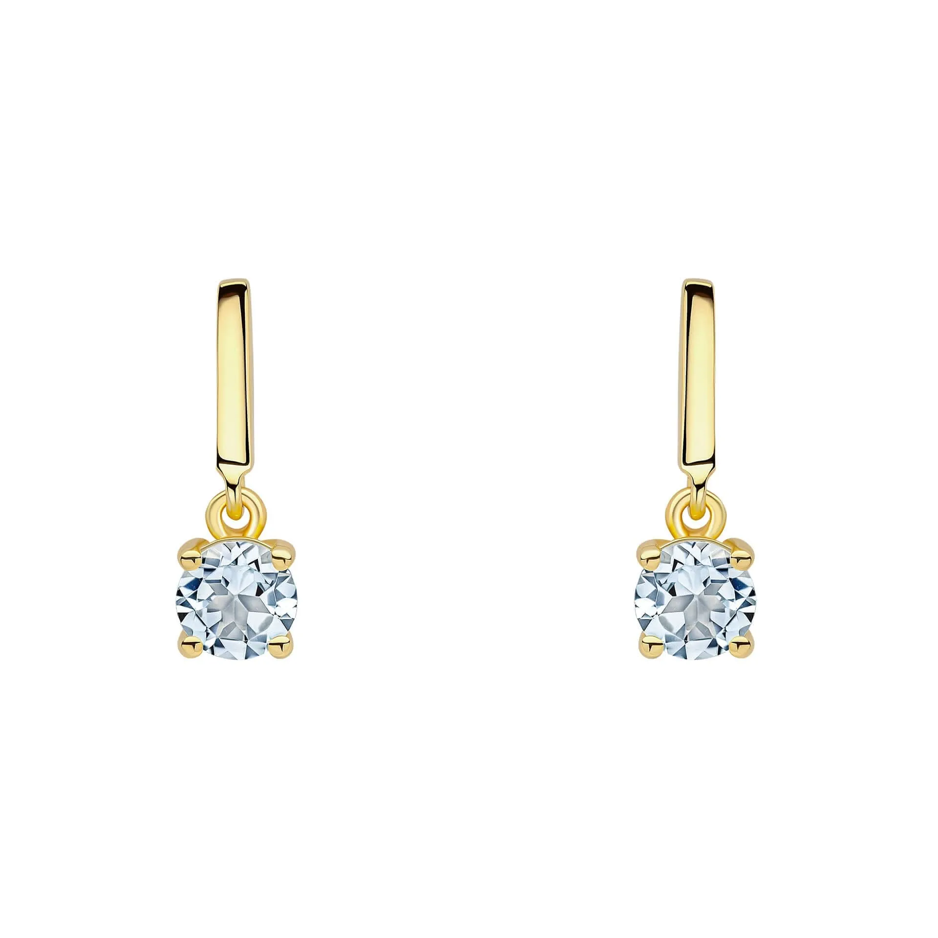 Beginnings Sterling Silver Blue Topaz Blue Earrings E6488T Beginnings Jewellery
