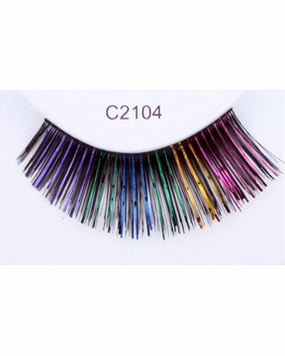 Black with Colors Eyelash C2104