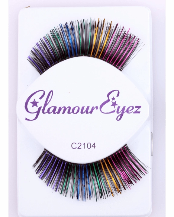 Black with Colors Eyelash C2104