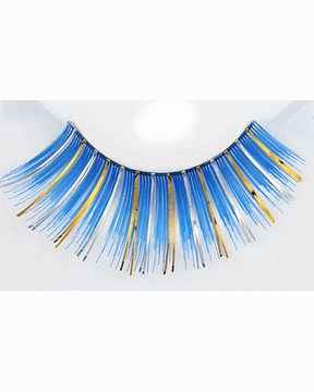 Blue with Gold Eyelash C20