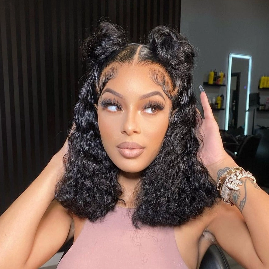 Boutique Skin Melt Lace   Delicate Hairline Frontal Bob Wigs Loose Wave