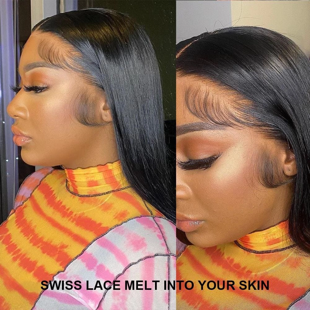Boutique Skin Melt Lace   Delicate Hairline Frontal Bob Wigs Loose Wave