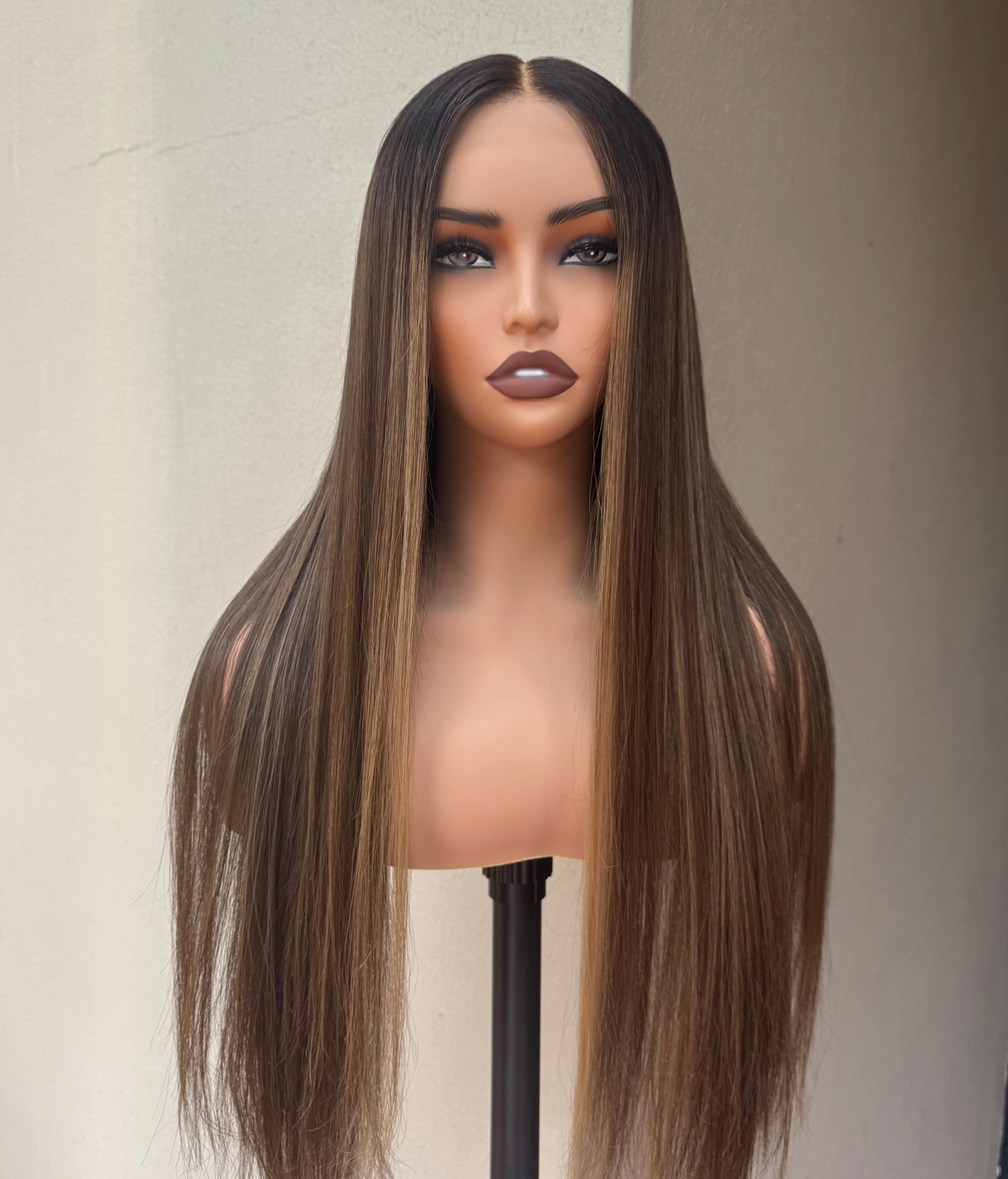 CARTER Lived In Brunette Human Hair Lace Front Wig