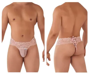 Clothing_Candyman_Mens Underwear CandyMan 99595X Lace Thongs Color Rose