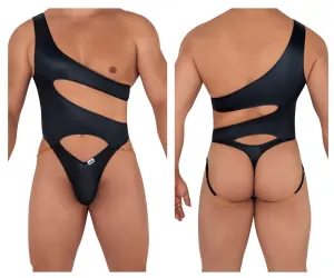 Clothing_Candyman_Mens Underwear CandyMan 99597X One Shoulder Bodysuit Color Black