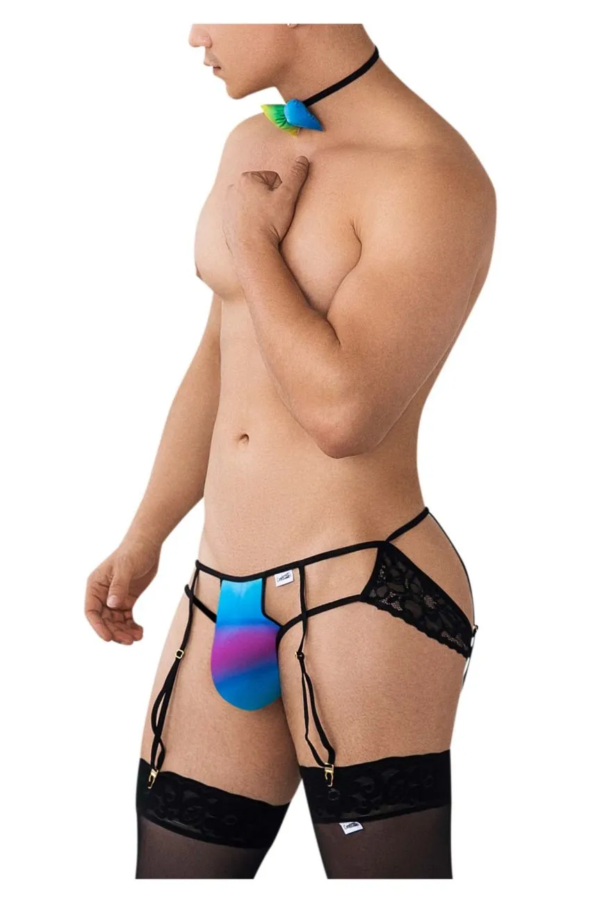 Clothing_Candyman_Mens Underwear CandyMan 99630 Garter Jockstrap Color Rainbow