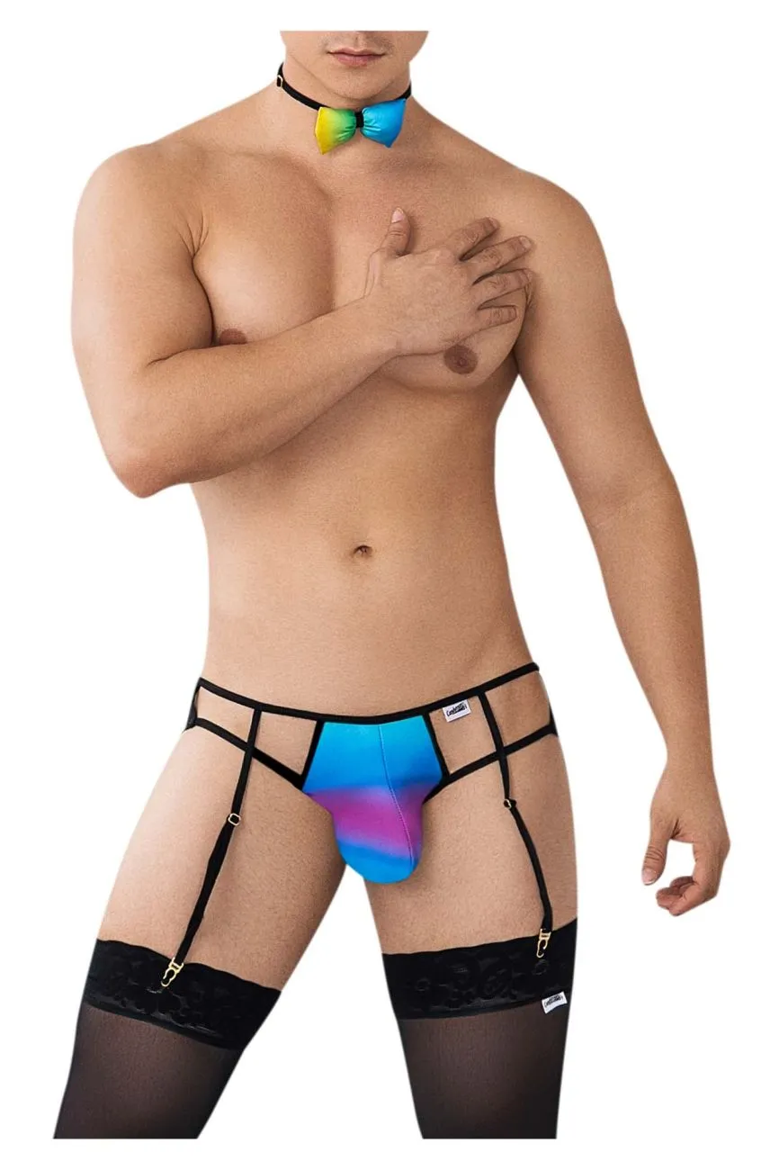 Clothing_Candyman_Mens Underwear CandyMan 99630 Garter Jockstrap Color Rainbow