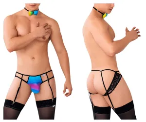 Clothing_Candyman_Mens Underwear CandyMan 99630 Garter Jockstrap Color Rainbow