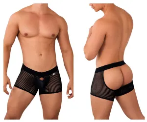 Clothing_Candyman_Mens Underwear CandyMan 99636 Mesh Trunks Color Black