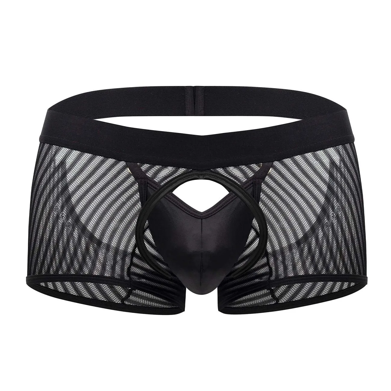 Clothing_Candyman_Mens Underwear CandyMan 99636 Mesh Trunks Color Black
