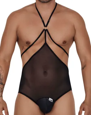 Clothing_Candyman_Mens Underwear Candyman 99662 Tulle Bodysuit Black
