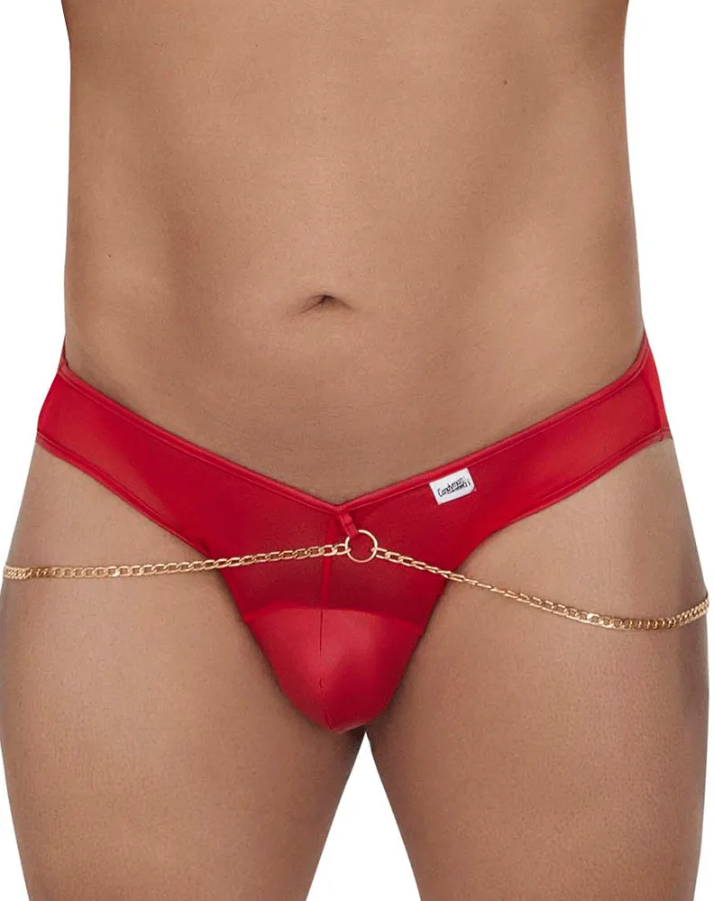 Clothing_Candyman_Mens Underwear Candyman 99672x Chain Jock Briefs Red