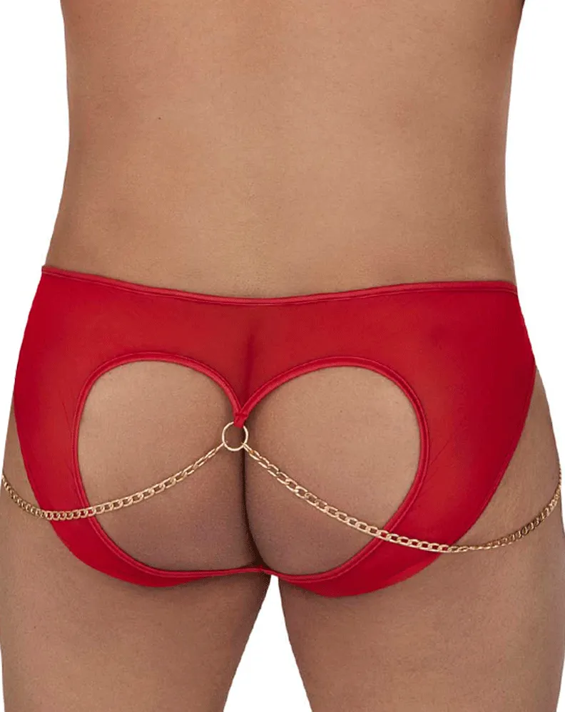 Clothing_Candyman_Mens Underwear Candyman 99672x Chain Jock Briefs Red