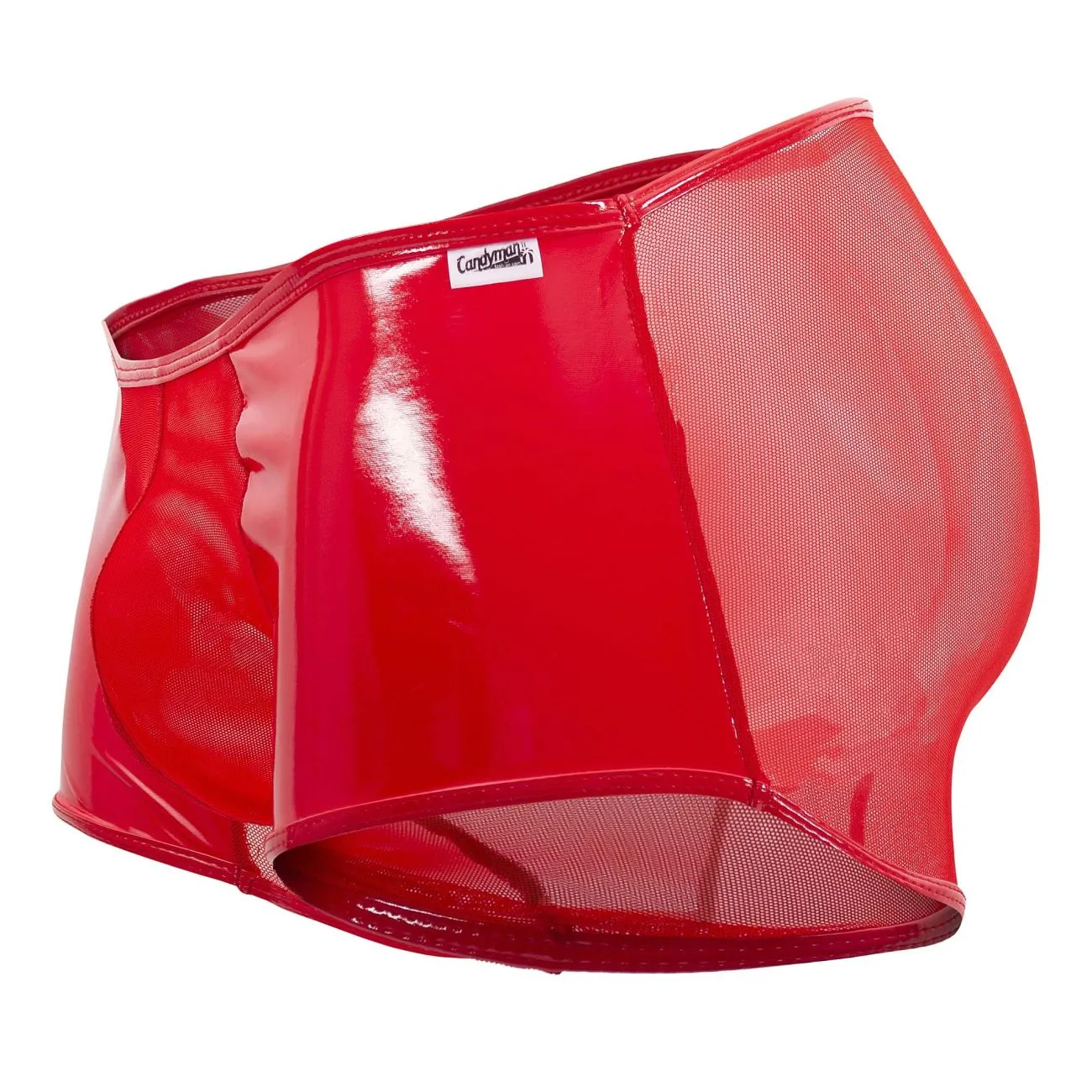 Clothing_Candyman_Mens Underwear CandyMan 99737 Mesh Trunks Color Red